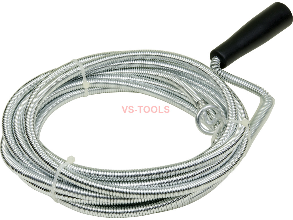 Plastic Grip 5M 16Feet Snake Spring Pipe Rod Sink Drain Cleaner